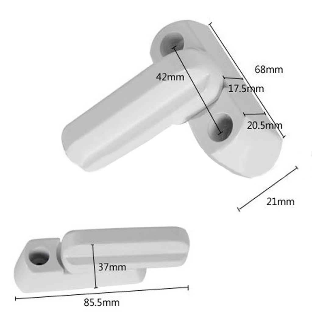 fityle Plastic T-lock Child Safe Security Window Door Sash Lock Safety Handle Latch