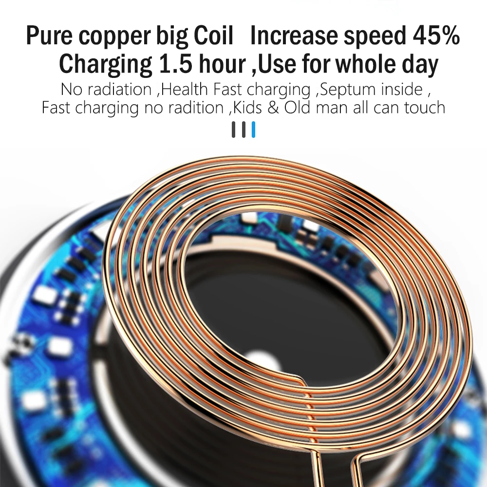 Proelio Mini Qi Wireless Charger USB Charge Pad Charging For iPhone X 8 8 Plus Samsung Galaxy S6 S7 Edge S8 Plus Note 5 8 Nokia (15)