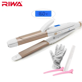 RIWA 3 In 1 Temperature Control Styling Tool Wave Hair Straightener Hair Curling Irons Flat Triple Plate Curls Hair Curler Z3
RIWA 3 In 1 Temperature Control Styling Tool Wave Hair Straightener Hair Curling Irons Flat Triple Plate Curls Hair Curler Z3