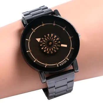 KEVIN Ladies Full Black Stainless Steel Quartz Wrist Watch Women Creative Wheel Analog Dial Female Gift
KEVIN Ladies Full Black Stainless Steel Quartz Wrist Watch Women Creative Wheel Analog Dial Female Gift