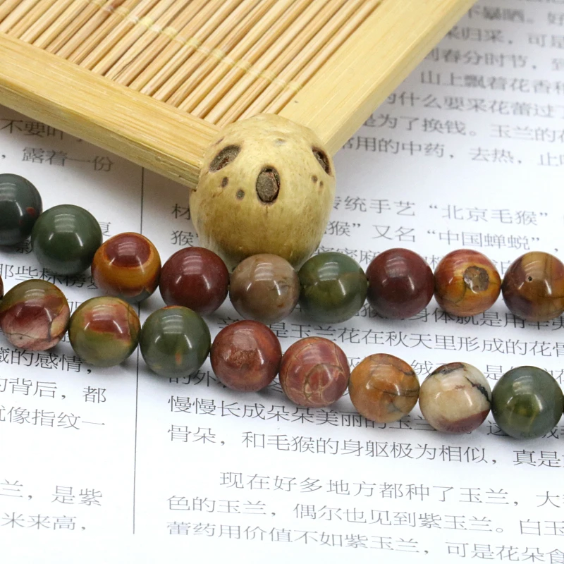 Multicolor picasso 8mm round loose beads 15inches hot sale stone beads suitable for women to make jewelry design wholesale
Multicolor picasso 8mm round loose beads 15inches hot sale stone beads suitable for women to make jewelry design wholesale