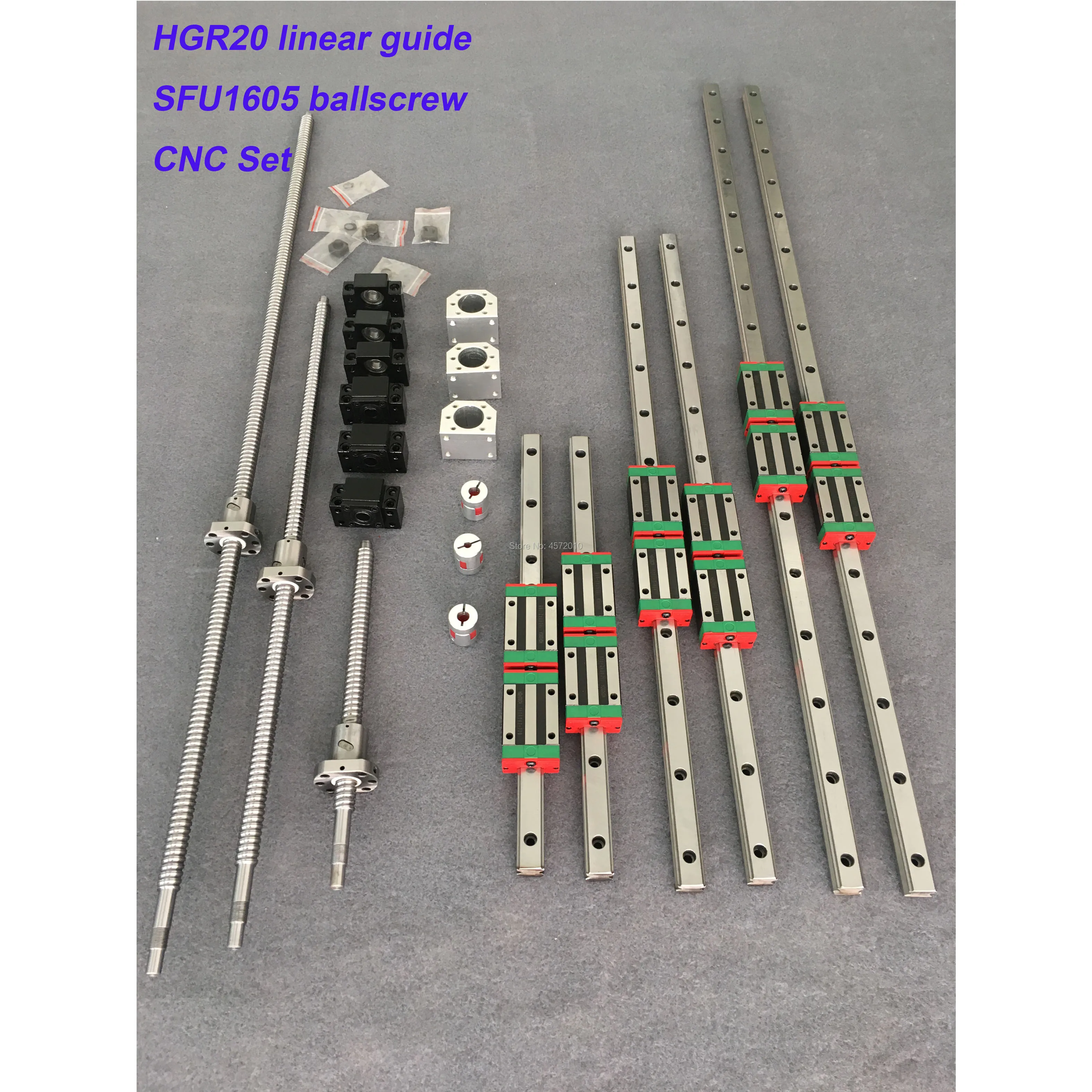 RU Delivery Ballscrew Square Linear guide rail 6 set HGR20 - 400/700/1000mm + SFU1605 - 400/700/1000mm + BK/BF12 CNC part
RU Delivery Ballscrew Square Linear guide rail 6 set HGR20 - 400/700/1000mm + SFU1605 - 400/700/1000mm + BK/BF12 CNC part