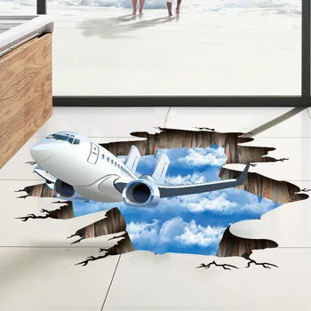 Blue sky 3D airplane Broken wall sticker Living room bathroom decoration decals home decor aircraft Broken Floor stickers
Blue sky 3D airplane Broken wall sticker Living room bathroom decoration decals home decor aircraft Broken Floor stickers