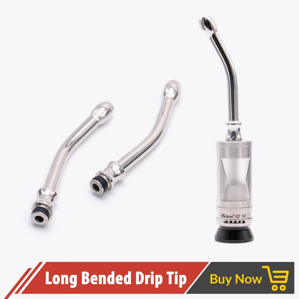 Quartz Banger 510 Long Curved Drip Tip tips Stainless Steel Metal Bending Mouthpiece 84mm for Taifun Kayfun RDA RTA DIY Atomizer
Quartz Banger 510 Long Curved Drip Tip tips Stainless Steel Metal Bending Mouthpiece 84mm for Taifun Kayfun RDA RTA DIY Atomizer