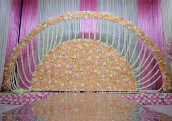 4M Width Bridal Arch Frame Background Wedding Metal Arch Round Backdrop Stand Cherry Blossom Flower Door Party Props
4M Width Bridal Arch Frame Background Wedding Metal Arch Round Backdrop Stand Cherry Blossom Flower Door Party Props