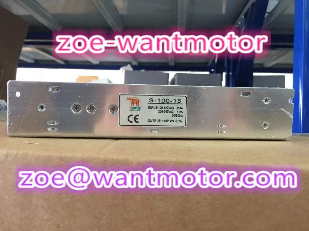 WANTAI Switching power supply 15V 6.7A 100W 110V-220V Lighting Transformers adapter highquality safe Driver for LED strip
WANTAI Switching power supply 15V 6.7A 100W 110V-220V Lighting Transformers adapter highquality safe Driver for LED strip