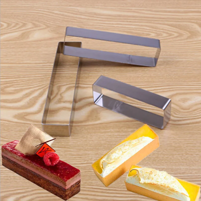 Goldbaking Small Stainless Steel Mousse Ring Rectangle Cake Ring Cookie Cutters Mousse Cake Mold
Goldbaking Small Stainless Steel Mousse Ring Rectangle Cake Ring Cookie Cutters Mousse Cake Mold