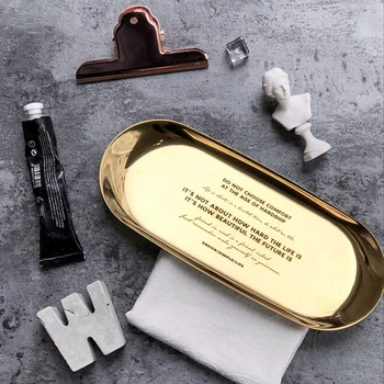 Luxurious Golden Metal Storage Tray Chic English Letter Oval Plate Jewelry Ring Display Tray Cake Fruit Dish Photography Prop
Luxurious Golden Metal Storage Tray Chic English Letter Oval Plate Jewelry Ring Display Tray Cake Fruit Dish Photography Prop