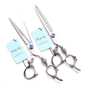 7In. 19.5cm JP 440C AQIABI Thinning Shears Cutting Scissors Hairdresser's Scissors Clippers for Dog or Human Hair Scissors A9109
7In. 19.5cm JP 440C AQIABI Thinning Shears Cutting Scissors Hairdresser's Scissors Clippers for Dog or Human Hair Scissors A9109