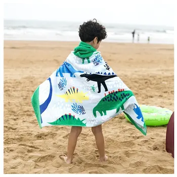 100% Cotton 400 GSM Hooded Poncho Towel,Dinosaur Cute Cartoon Beach Pool Bath Towel for Boys
100% Cotton 400 GSM Hooded Poncho Towel,Dinosaur Cute Cartoon Beach Pool Bath Towel for Boys