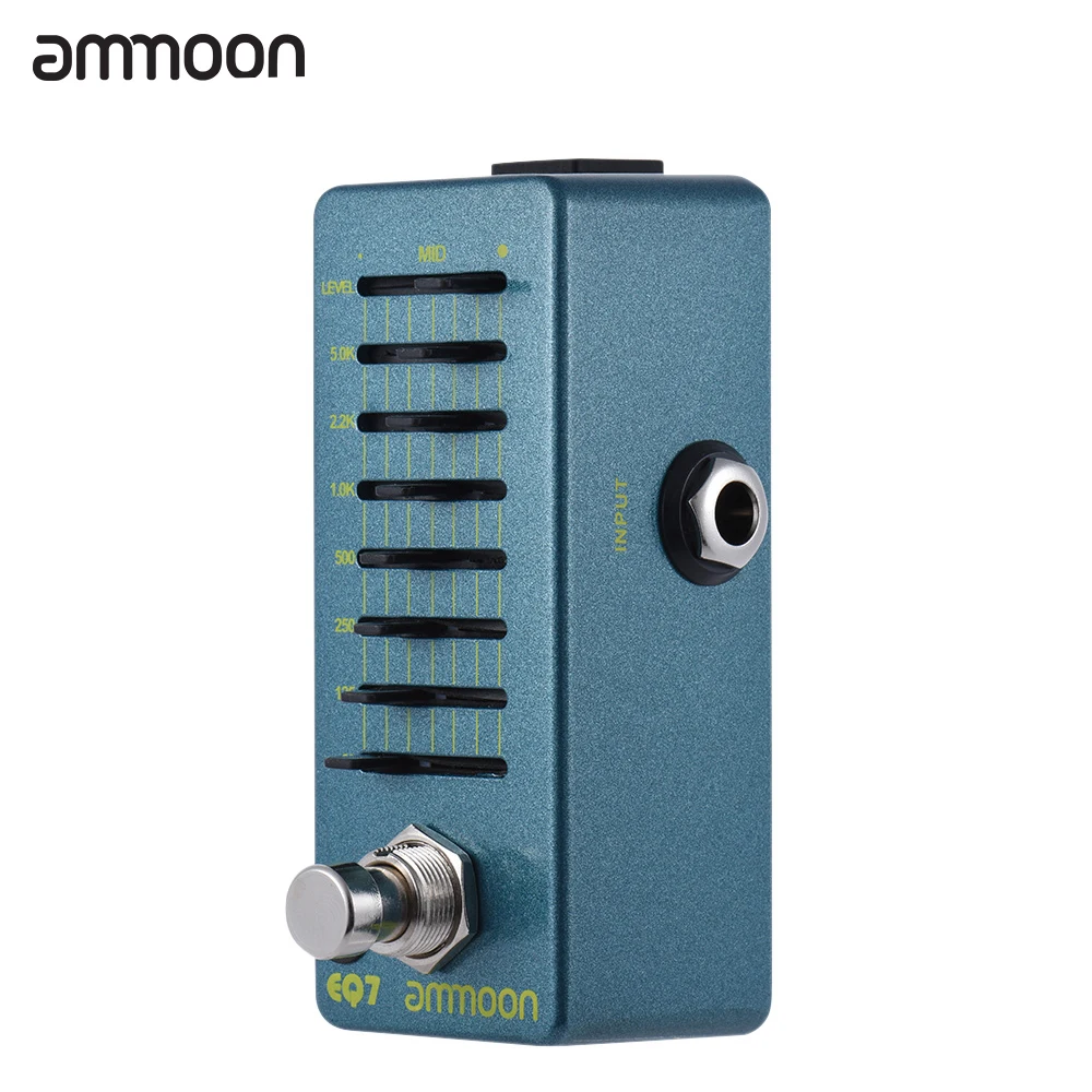 ammoon EQ7 Mini Equalizer Guitar Pedal Electric Guitar Effect Pedal 7-Band EQ Aluminum Alloy Body True Bypass
ammoon EQ7 Mini Equalizer Guitar Pedal Electric Guitar Effect Pedal 7-Band EQ Aluminum Alloy Body True Bypass