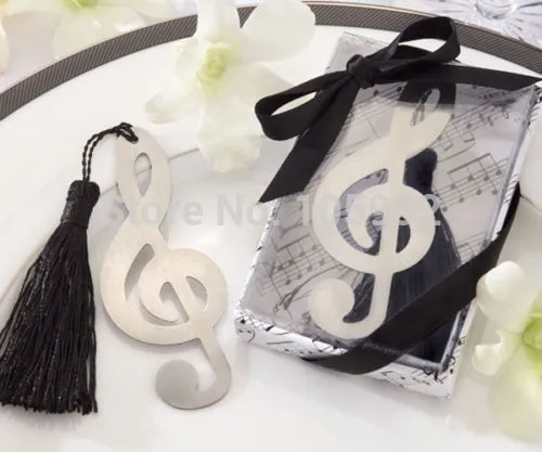 Image Exquisite wedding gift ideas Music notation Bookmarks with tassels For Back To School Student s Favor