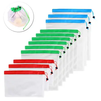 DCOS 12pcs Reusable Mesh Produce Bags Washable Eco Friendly Bags for Grocery Shopping Storage Fruit Vegetable Toys
DCOS 12pcs Reusable Mesh Produce Bags Washable Eco Friendly Bags for Grocery Shopping Storage Fruit Vegetable Toys