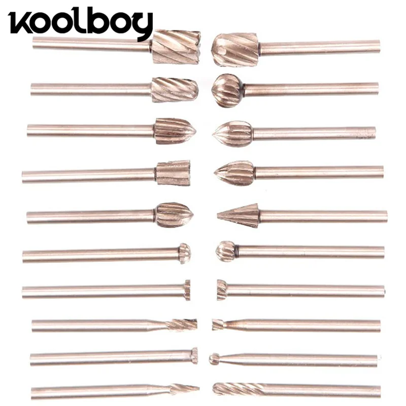20Pcs Tap Die set rotary tool Tungsten Carbide Milling Cutter Metal Diamond Tools Grinding Woodworking For Drill Bits Carving |