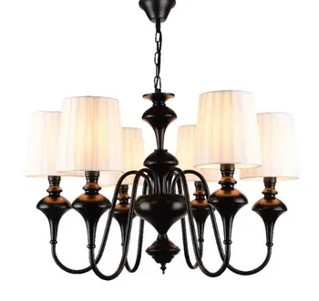 

Chandelier Modern Hanging Lamp For Living Room Dining Room Lustres Pendente White Black E27 Lampshades Lightings
