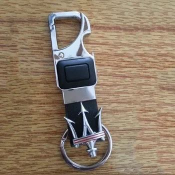 KUNBABY New Fashion Metal Leather Car Key Chain Ring Holder With LED Bottle Opener Multifunctional Tool For Maserat 2
KUNBABY New Fashion Metal Leather Car Key Chain Ring Holder With LED Bottle Opener Multifunctional Tool For Maserat 2
