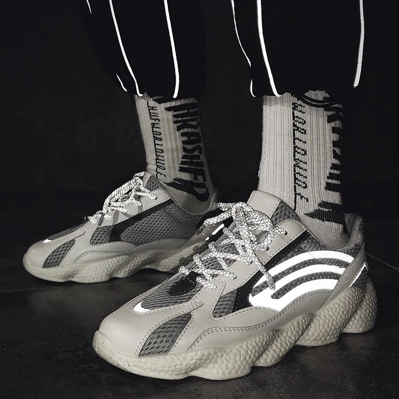 Men Dad Sneakers Reflective Casual Shoes Mesh Chunky Sneakers Outdoor Walking Shoes Tenis Basket Zapatillas Hombre Sneakers#700
Men Dad Sneakers Reflective Casual Shoes Mesh Chunky Sneakers Outdoor Walking Shoes Tenis Basket Zapatillas Hombre Sneakers#700