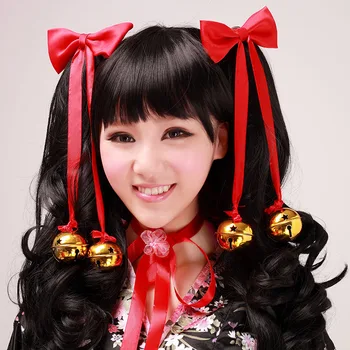 Anime costume kimono Lolita Headdress bell sweet red bow+bells*4 girls Christmas Halloween Headdress accessories costume
Anime costume kimono Lolita Headdress bell sweet red bow+bells*4 girls Christmas Halloween Headdress accessories costume