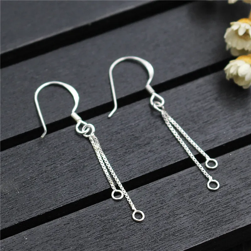 Real 925 Sterling Silver Earrings Hook Suit DIY Drop Earrings Making Fine Jewelry Accessories Findings
Real 925 Sterling Silver Earrings Hook Suit DIY Drop Earrings Making Fine Jewelry Accessories Findings