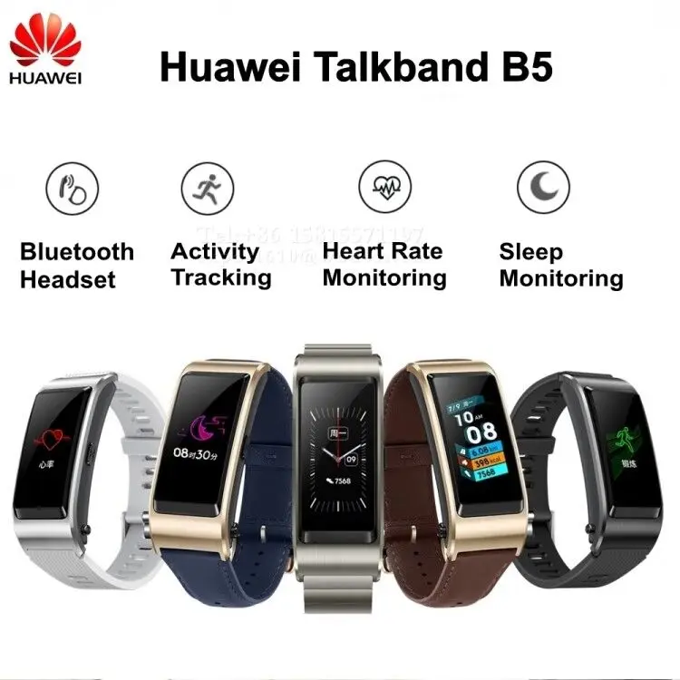 Original Huawei TalkBand B5 Talk Band Bluetooth Smart Bracelet Wearable Sports Wristbands Touch AMOLED Screen Call Earphone Band
Original Huawei TalkBand B5 Talk Band Bluetooth Smart Bracelet Wearable Sports Wristbands Touch AMOLED Screen Call Earphone Band