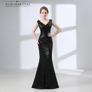 Elnorbridal Real Photo Black Sequins Evening Dresses Mermaid 2020 Robe De Soiree Illusion Back Vestido De Noche Formal Gowns
Elnorbridal Real Photo Black Sequins Evening Dresses Mermaid 2020 Robe De Soiree Illusion Back Vestido De Noche Formal Gowns