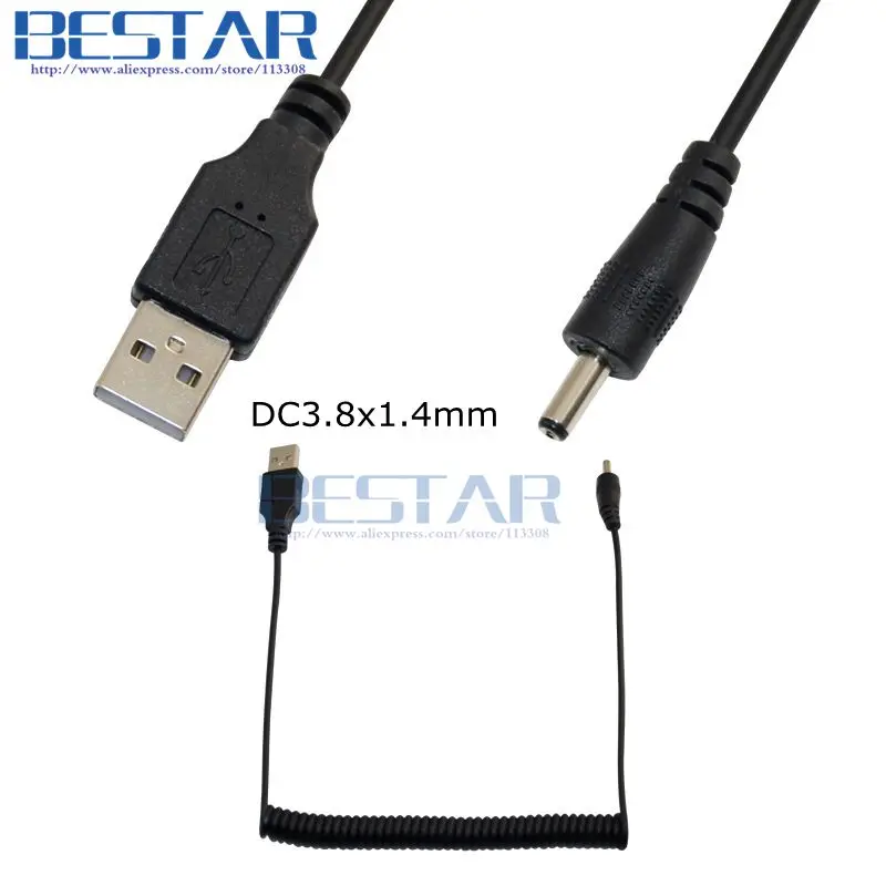 USB To DC Stretch Spring Power charge cable 1m 3ft 5V 2A DC 3.8*1.4mm 4.0*1.7mm 4.7*1.7mm 5.5*2.1mm 5.5*2.5mm 5.5*3.0mm
USB To DC Stretch Spring Power charge cable 1m 3ft 5V 2A DC 3.8*1.4mm 4.0*1.7mm 4.7*1.7mm 5.5*2.1mm 5.5*2.5mm 5.5*3.0mm