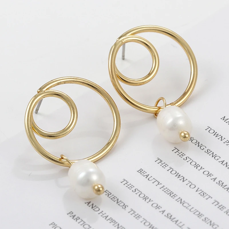 AENSOA Imitation Round Hollow Pearl Earrings For Women Elegant Chic Double Circle Hollow Drop Earring Wedding Bridal Jewelry
AENSOA Imitation Round Hollow Pearl Earrings For Women Elegant Chic Double Circle Hollow Drop Earring Wedding Bridal Jewelry
