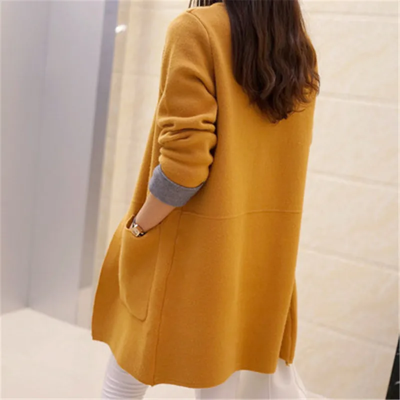 2018 Korean Autumn New Fashion Women Cardigans Casual Loose Pockets Long Sweaters Female Long Sleeve Knitted Outwear PZ225
2018 Korean Autumn New Fashion Women Cardigans Casual Loose Pockets Long Sweaters Female Long Sleeve Knitted Outwear PZ225
