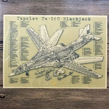 HOT RMA-038 classic kraft paper poster "Tupolev Tu-160 Blackjack" retro decor painting wall sticker craft art 42x30 cm
HOT RMA-038 classic kraft paper poster "Tupolev Tu-160 Blackjack" retro decor painting wall sticker craft art 42x30 cm