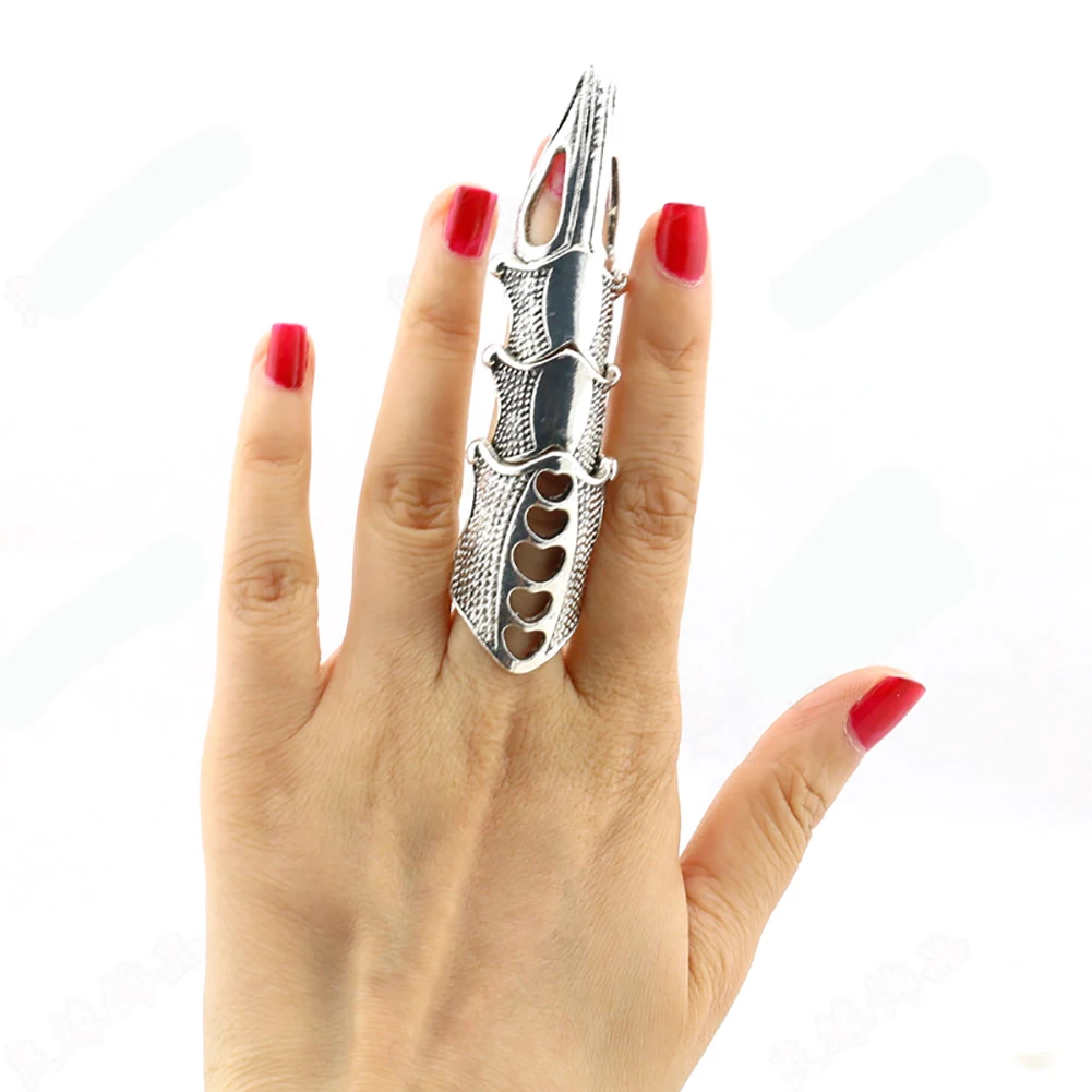 Unisex Punk Armor Knuckle Gothic Jewelry Full Finger Ring Claw Nail Art Decoration(Silver)
Unisex Punk Armor Knuckle Gothic Jewelry Full Finger Ring Claw Nail Art Decoration(Silver)