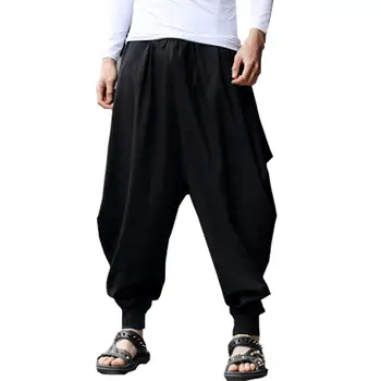 Fashion Cotton Linen Harem Pants Men Baggy Pants Japanese Style Mens Crotch Wide Leg Pants Casual Loose Boho Trousers
Fashion Cotton Linen Harem Pants Men Baggy Pants Japanese Style Mens Crotch Wide Leg Pants Casual Loose Boho Trousers