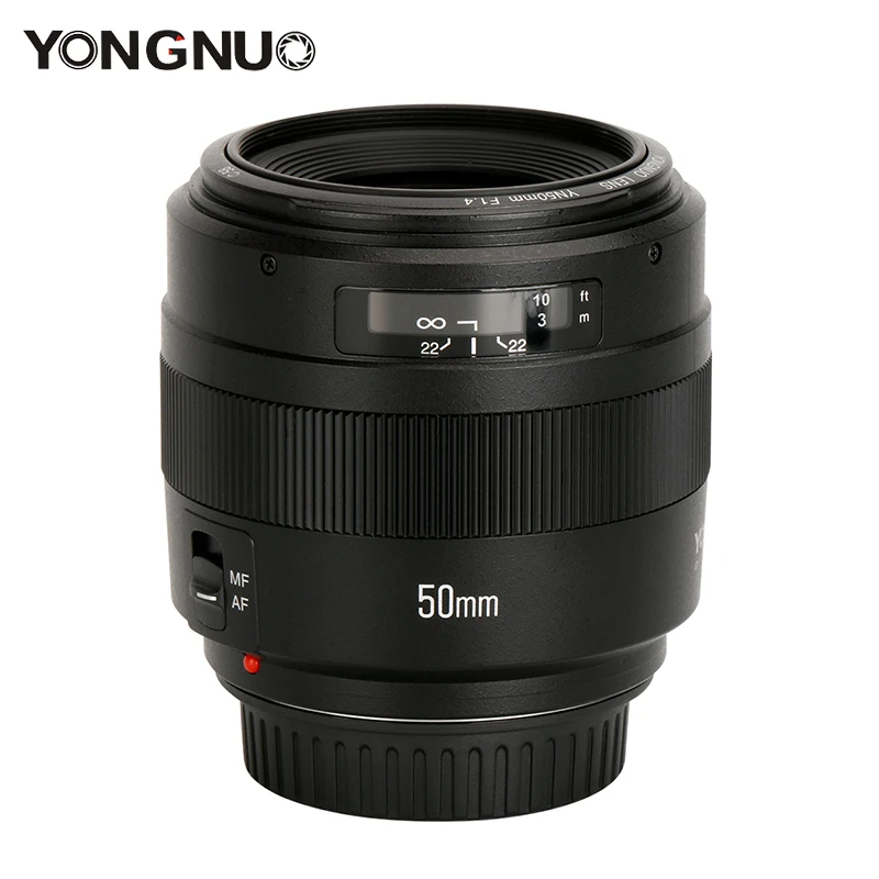 YONGNUO 50mm Lens YN50mm F1.4 Standard Prime Lens Large Aperture Auto Focus Lens Support Lv Mode for Canon EOS 70D 5D3 800D DSLR
YONGNUO 50mm Lens YN50mm F1.4 Standard Prime Lens Large Aperture Auto Focus Lens Support Lv Mode for Canon EOS 70D 5D3 800D DSLR