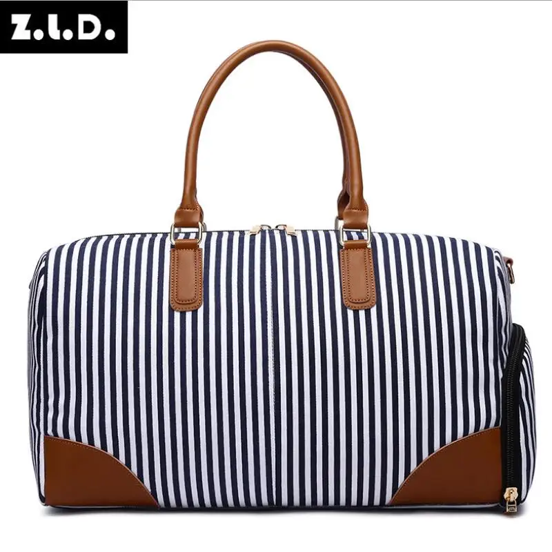 Z.L.D. original fashion brand designer handbag large-capacity travel bag striped canvas bag high quality Duffel bag weekend bags
Z.L.D. original fashion brand designer handbag large-capacity travel bag striped canvas bag high quality Duffel bag weekend bags