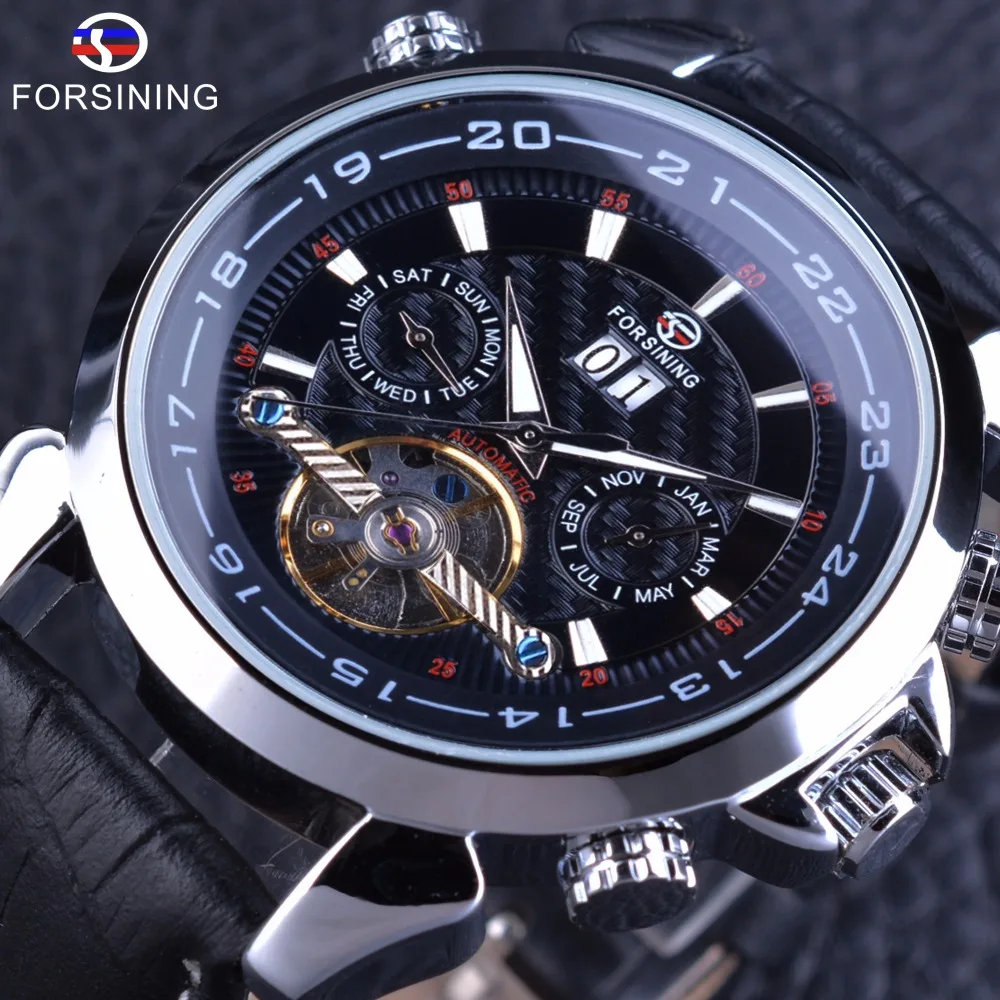 Forsining Tourbillion Design Genuine Leather Calendar Display Obscure Dial Mens Clock Top Brand Luxury Automatic Wrist Watches
Forsining Tourbillion Design Genuine Leather Calendar Display Obscure Dial Mens Clock Top Brand Luxury Automatic Wrist Watches