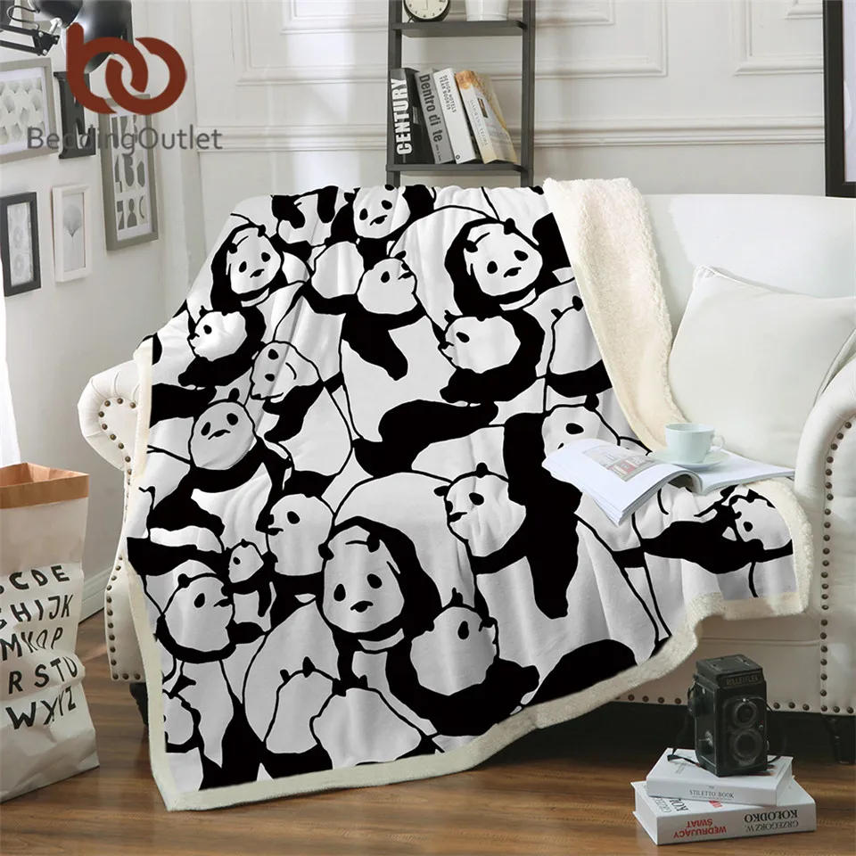 BeddingOutlet Sherpa Blanket Throw Blankets Black and White Cute Pandas Bed Blankets Crystal Velvet Fleece Sherpa TV Blanket
BeddingOutlet Sherpa Blanket Throw Blankets Black and White Cute Pandas Bed Blankets Crystal Velvet Fleece Sherpa TV Blanket