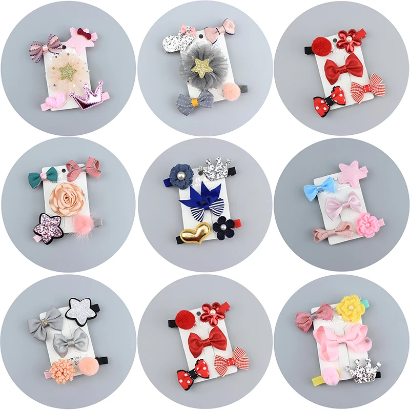 New 5PCS/Set Children Hairpins set Dot Flower Cartoon Kids Crown Girls Animal Pearl Bowknot Hair Clips Hair Accessories
New 5PCS/Set Children Hairpins set Dot Flower Cartoon Kids Crown Girls Animal Pearl Bowknot Hair Clips Hair Accessories