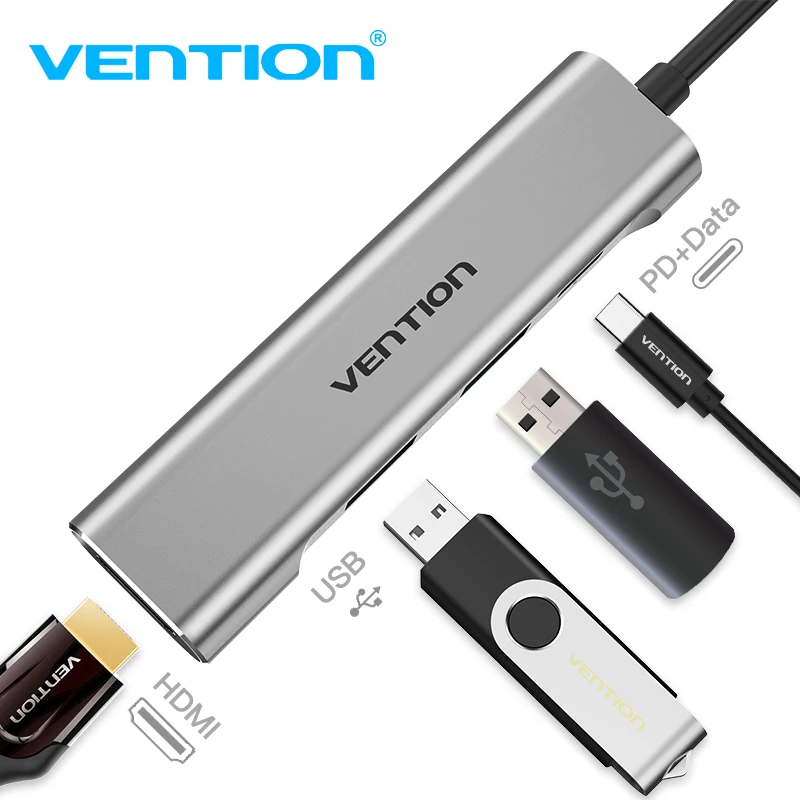 

Vention USB C HUB Type C to 2.0 3.0 HUB HDMI Thunderbolt 3 Adapter for MacBook Samsung Galaxy S8/S9 Huawei P20/P20 Pro USB-C HUB