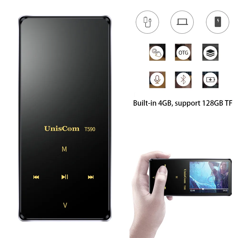 Uncscom T590 4GB MP3 MP4 Player Bulit-in Speaker with FM radio/recording E-book Portable Slim Lossless Sound walkman
Uncscom T590 4GB MP3 MP4 Player Bulit-in Speaker with FM radio/recording E-book Portable Slim Lossless Sound walkman