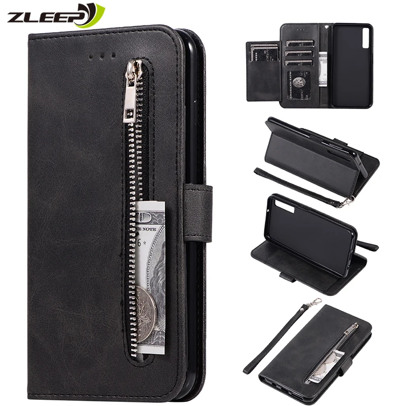 Leather Zipper Flip Cover A70 A50 A40 A30 A20 A2 Core Wallet Case For Samaung Galaxy M30 A5 A6 Plus A7 A8 2018 Stand Phone Coque
Leather Zipper Flip Cover A70 A50 A40 A30 A20 A2 Core Wallet Case For Samaung Galaxy M30 A5 A6 Plus A7 A8 2018 Stand Phone Coque