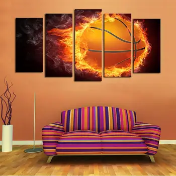 Unframed 5 Pcs Flame Basketball Picture Print Oil Painting Modern Canvas Wall Art for Wall Decor Home Decoration Artwork
Unframed 5 Pcs Flame Basketball Picture Print Oil Painting Modern Canvas Wall Art for Wall Decor Home Decoration Artwork