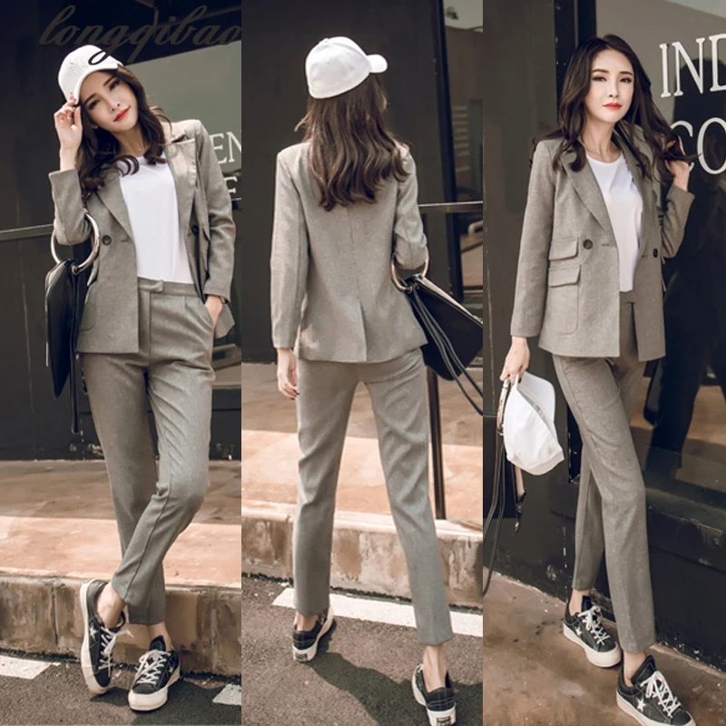 European and American Spring new fashion leisure suits + pants two-piece female temperament suit
European and American Spring new fashion leisure suits + pants two-piece female temperament suit