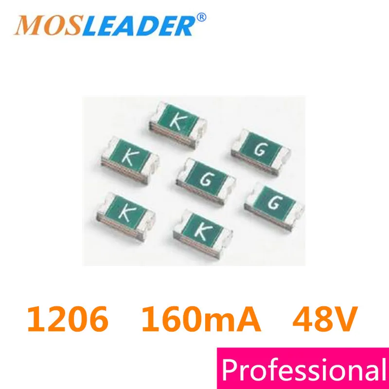 Mosleader PPTC 1206 160mA 48V 1000 шт. 0.16A 3216 предохранители NANOSMDC016F-2 китайский резинковый шланг