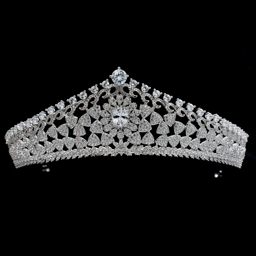 Full 5A CZ Cubic Zirconia Bride Wedding Royal Tiara Crown Hair Jewelry Accessories Rhinestone Crystals S16421
Full 5A CZ Cubic Zirconia Bride Wedding Royal Tiara Crown Hair Jewelry Accessories Rhinestone Crystals S16421