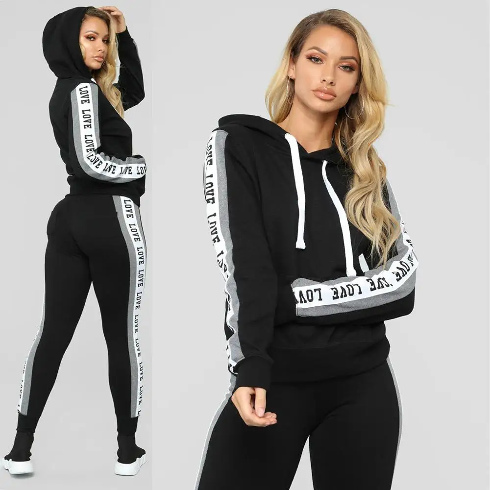 2019 Fashion Women Set Casual Hooded Clothes 2PCS Long Sleeve Pullove Sport Tops And Pants Tracksuit For Women 9 styles Sports
2019 Fashion Women Set Casual Hooded Clothes 2PCS Long Sleeve Pullove Sport Tops And Pants Tracksuit For Women 9 styles Sports