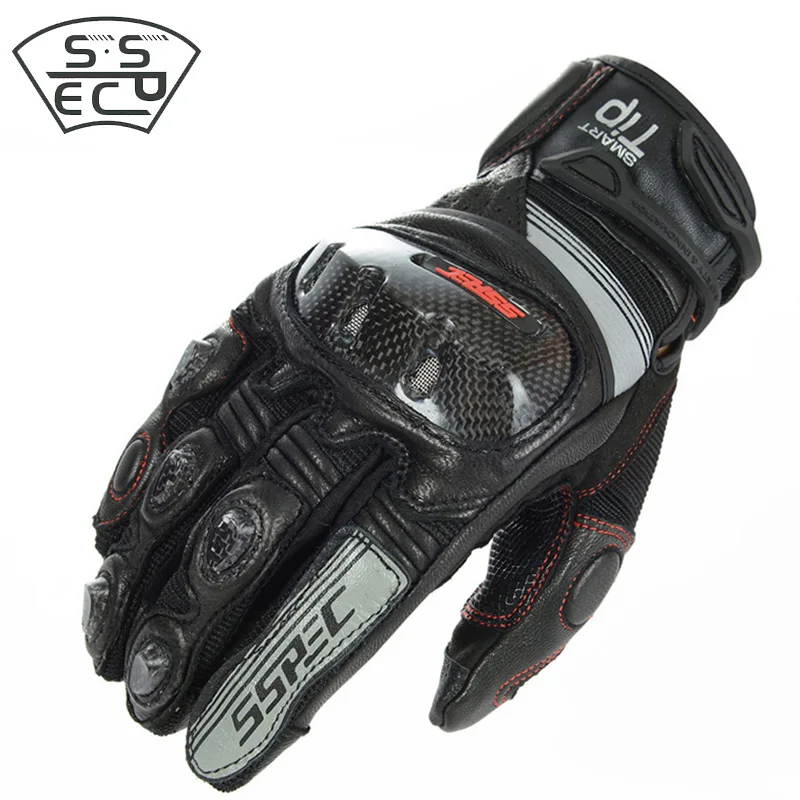 SSPEC Motorcycle Gloves Leather Touch Screen Moto Gloves carbon fiber Protective Gears Motocross Gloves motorcycle racing glove
SSPEC Motorcycle Gloves Leather Touch Screen Moto Gloves carbon fiber Protective Gears Motocross Gloves motorcycle racing glove