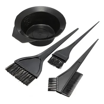 1 Set 4pcs Black Plastic Hair Dye Colouring Brush Comb Mixing Bowl Barber Salon Tint Hairdressing Styling Tools
1 Set 4pcs Black Plastic Hair Dye Colouring Brush Comb Mixing Bowl Barber Salon Tint Hairdressing Styling Tools