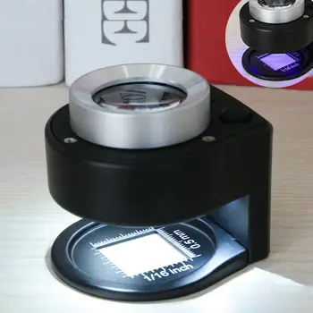 30X Optical Glass Lens Magnifier Metal Folding Cloth Linen Microscope Loupe with 3LED & 3UV Light
30X Optical Glass Lens Magnifier Metal Folding Cloth Linen Microscope Loupe with 3LED & 3UV Light