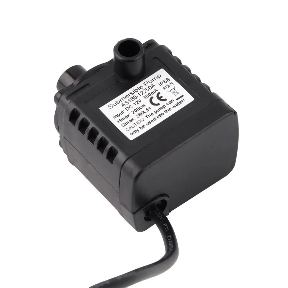 Original New DC 12V 300mA 250L/H 200cm Brushless Submersible Water Pump Mini Electric Submersible Water Pump Drop Shipping
Original New DC 12V 300mA 250L/H 200cm Brushless Submersible Water Pump Mini Electric Submersible Water Pump Drop Shipping