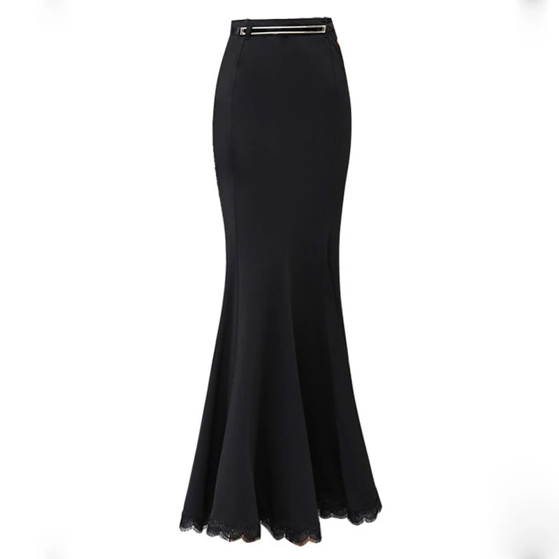 Lace Hem Women Long Mermaid Skirts With Free Belt Vintage Floor Length Fishtail Slim OL Maxi Skirts Spring Autumn 2344LY
Lace Hem Women Long Mermaid Skirts With Free Belt Vintage Floor Length Fishtail Slim OL Maxi Skirts Spring Autumn 2344LY