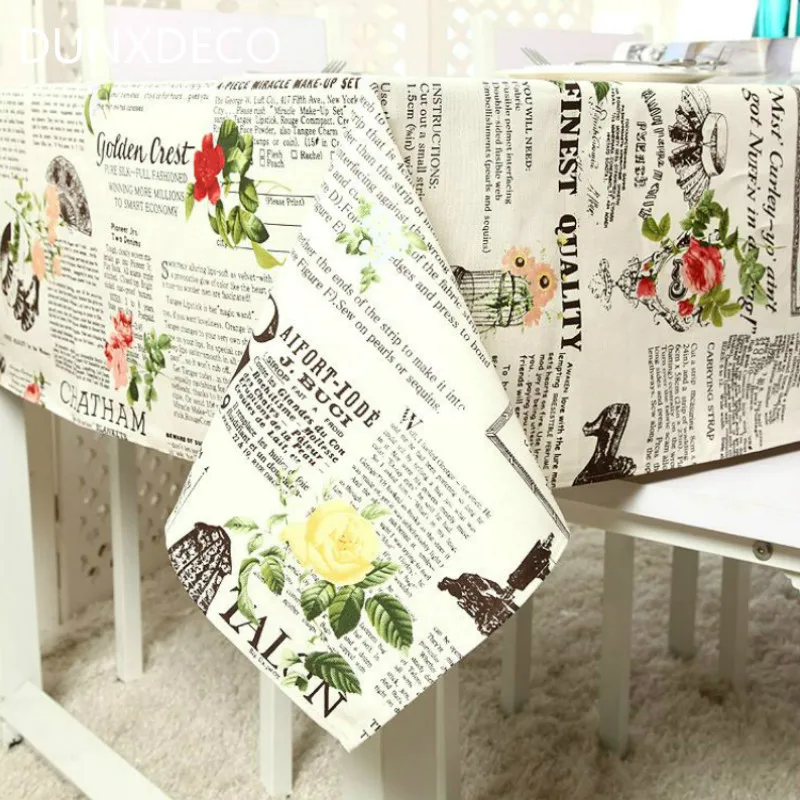 DUNXDECO Tablecloth Party Decorative Desk Fabric Cotton Canvas Paper Rose Print Table Mat Ground Vintage Decoration
DUNXDECO Tablecloth Party Decorative Desk Fabric Cotton Canvas Paper Rose Print Table Mat Ground Vintage Decoration